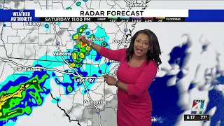 Weather Authority Meteorologist Jenese Harris forecasts more rain for the evening and Sunday morning
