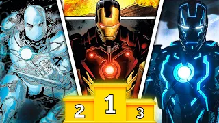 Todas 30 ARMADURAS do Tony Stark Ordenadas por NÍVEL DE PODER