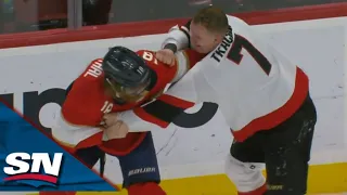 Tkachuk Brothers Get Involved In Pair Of Fights As Senators And Panthers Brawl After Whistle