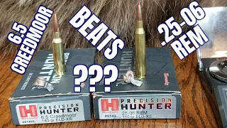 6.5 Creedmoor vs. 25-06 Rem Episode 2: Hornady Precision Hunter ELDX