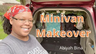 Minivan Camper Makeover - Vanlife - #abiyahbina #blackvanlife #vanlife