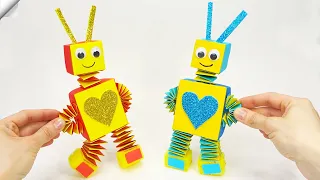 Paper robot Moving paper TOYS  Easy paper crafts