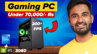 We Just Built The Ultimate Gaming PC Under 70,000/- Rs ! [Core i5 + RTX 3060]