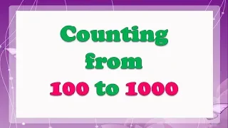 Let's learn counting from 100 to 1000 // #УчуАнглийский