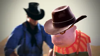 Carl Wheezer meets Arthur Morgan [SFM]