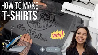 HOW TO MAKE T-SHIRTS with Silhouette Cameo 4 and Fancier Studio Heat Press