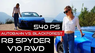 Mit 540 PS durch den Schwarzwald I Was kann der Audi R8 V10 RWD (2020)? Autobahn vs. Blackforest #R8