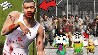 FRANKLIN AND SHINCHAN Surviving Biggest Zombie Attacked in GTA 5  | GTA V AVENGERS