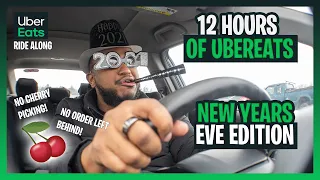 I ACCEPTED ALL UBEREATS ORDERS FOR 12 HOURS | NEW YEARS EVE EDITION | UBEREATS DRIVER