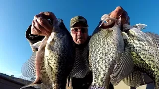 Crappie Fishing In The Winter - Catching Crappie and White Bass!