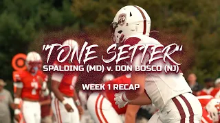 "TONE SETTER" | Archbishop Spalding (MD) v. Don Bosco (NJ) 2023 Football  - Cinematic Recap
