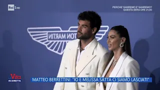 Matteo Berrettini: "Io e Melissa Satta ci siamo lasciati" - La Vita in diretta - 21/02/2024