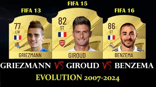 Griezmann VS Giroud VS Benzema! FIFA EVOLUTION! | FIFA 07 - EA FC 24