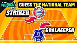 GUESS THE NATIONAL TEAM BY STRIKER AND GOALKEEPER - PLAYERS' CLUB | TFQ QUIZ FOOTBALL 2024