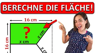 🚀🚀🚀 Schafft DU es die Größe der grünen Fläche zu berechnen? | Mathe Geometrie Rätsel