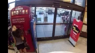 Redbox girl caught mutating by security camera