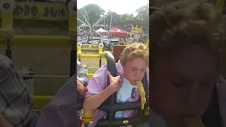 Guy pukes on roller coaster 🎢 🤮