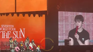 Ending MENT - Woozi | SEVENTEEN WORLD TOUR [BE THE SUN] - SINGAPORE⁠ | SEVENTEEN 세븐틴 | 131022