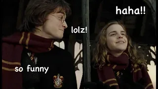 harry and hermione being a comedic duo