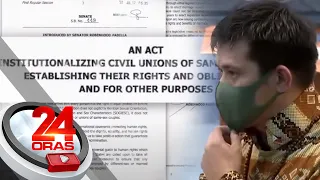 Sen. Robin Padilla, inihain sa Senado ang panukalang "Civil Unions Act" para kilalanin... | 24 Oras