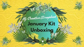 My Creative Scrapbook: January Limited Edition Kit Unboxing