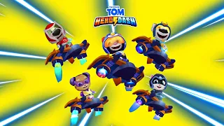 Talking Tom Hero Dash - Hank, Tom, Ginger - Race for a raccoon on motorcycles - LILU Gameplay