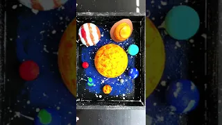 DIY 3D Solar System Model | #shorts | Solar System Craft | 8 Planets for kids | DIY Planets