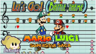 Let's Go! (Battle Theme) - Mario & Luigi Superstar Saga - Super Mario Paint