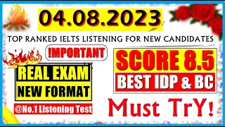 IELTS LISTENING PRACTICE TEST 2023 WITH ANSWERS | 04.08.2023