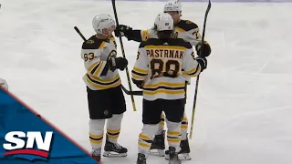 Bruins' Brad Marchand Finishes Off Beautiful Tic-Tac-Toe Passing For Powerplay Goal