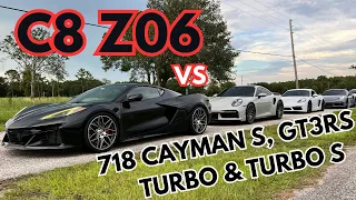 EP. 10 C8 Z06 Takes on the Porsche 911 Turbo S: Drag Race Battle!