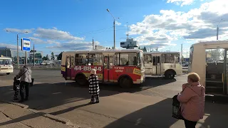 4k Старые ПАЗики в Архангельске. ПАЗ 32054. Russian north