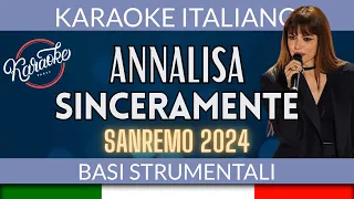 Annalisa - Sinceramente - Karaoke Sanremo 2024 🎤