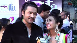 Ashish Sharma with Wife Archana at ITA Awards