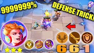 THIS IS WHAT HAPPEN IF PUT FULL DEFENCE ITEM AND SYNERGY ON 3 STAR CLAUDE UNLIMITED ARMOR TRICK 999%