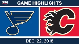 NHL Highlights | Blues vs. Flames - Dec 22, 2018