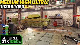 Tank Mechanic Simulator GTX 1050 Tİ - 1080p Medium, High, Ultra, Settings