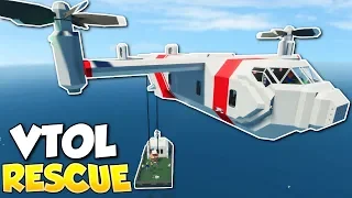 VTOL PLANE RESCUE! - Stormworks: Build and Rescue Multiplayer Gameplay - VTOL Rescue Missions