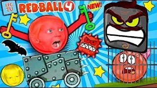 Новые приключения RED BALL 4 против ЗЛЫХ КВАДРОТОВ Красный шарик спасает принцессу видео от KG