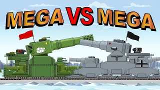 "Railway Battle of the Mega Tanks" Cartoons about tanks