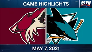 NHL Game Highlights | Coyotes vs. Sharks - May 7, 2021