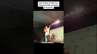 Nick Carter - "Everybody" acoustic. 90s Con Tampa 9-17-23