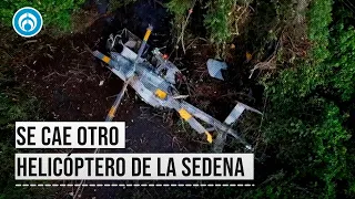 Mueren 3 marinos por caída de helicóptero en Tabasco