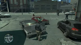 GTA IV random NPC fight