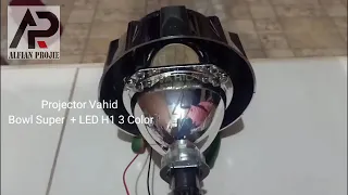 Output Projector Vahid Super + LED H1 3 Warna