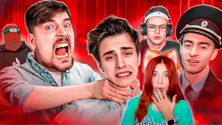 МИСТЕР БИСТ - КОНФЛИКТ РУССКИХ БЛОГЕРОВ С MrBeast (ЕГОРИК, ВЛАД А4, БУСТЕР) РЕАКЦИЯ НА BVS