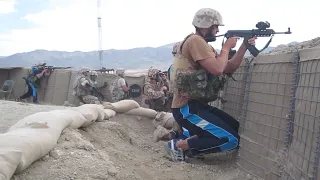 Firefight at COP Kherwar in Afghanistan