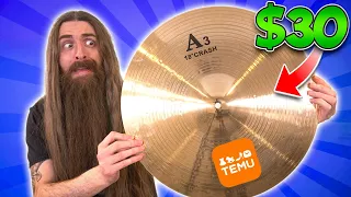 I ordered CHEAP cymbals from Temu