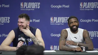 Dallas Mavericks Dual Postgame Interview w/ Luka Doncic, Kyrie Irving After Game 6 vs. OKC Thunder