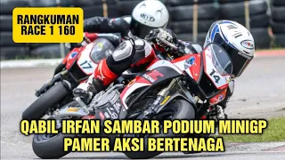 Qabil Irfan Sambar Podium MiniGP | Pamer Aksi Bertenaga | Rangkuman Race 1